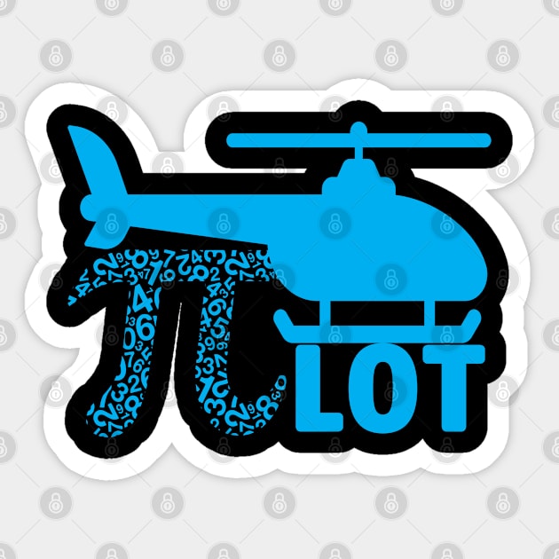 PI Day PIlot Sticker by A Zee Marketing